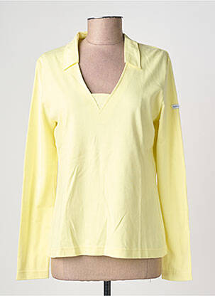 Polo manches longues manches longues jaune SAINT JAMES femme