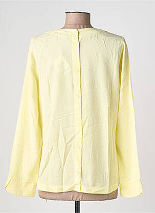 Blouse tissage popeline manches longues jaune SAINT JAMES femme