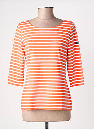 T-shirt manches 3/4 manches 3/4 orange SAINT JAMES femme