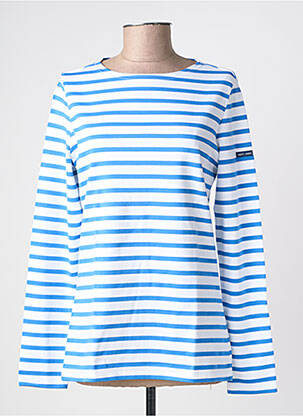 T-shirt manches longues manches longues bleu SAINT JAMES femme