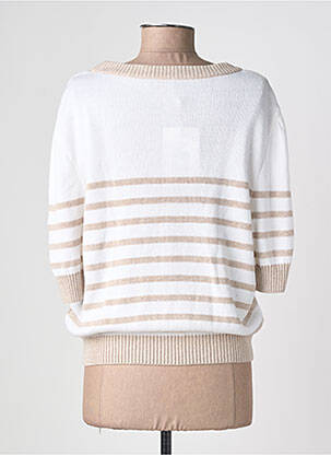 Pull stretch manches 3/4 beige SAINT JAMES femme