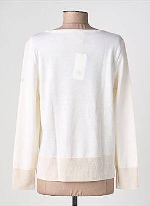 Pull stretch manches longues beige SAINT JAMES femme