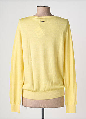 Pull maille souple et aérée manches longues jaune SAINT JAMES femme