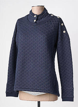 Sweat-shirt stretch manches longues bleu SAINT JAMES femme