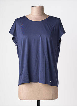 T-shirt col rond manches courtes bleu SAINT JAMES femme
