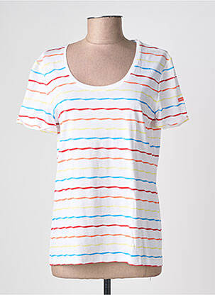 T-shirt stretch manches courtes blanc SAINT JAMES femme