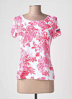 T-shirt stretch manches courtes rose SAINT JAMES femme
