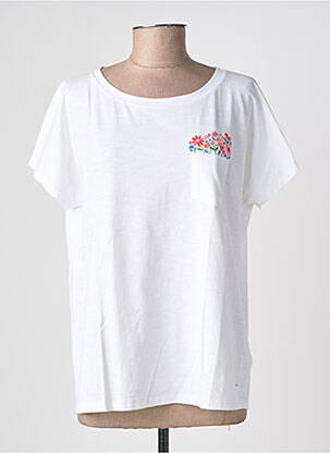 T-shirt coupe droite manches courtes blanc SAINT JAMES femme