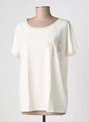 T-shirt coupe droite manches courtes beige SAINT JAMES femme