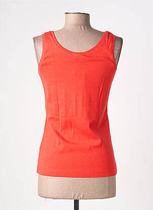 Débardeur stretch sans manche rouge SAINT JAMES femme