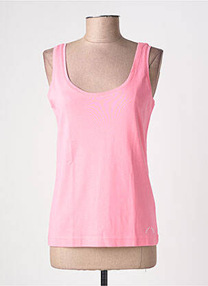 Débardeur stretch sans manche rose SAINT JAMES femme