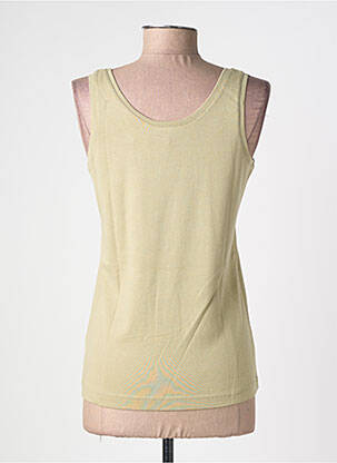 Débardeur stretch sans manche vert SAINT JAMES femme