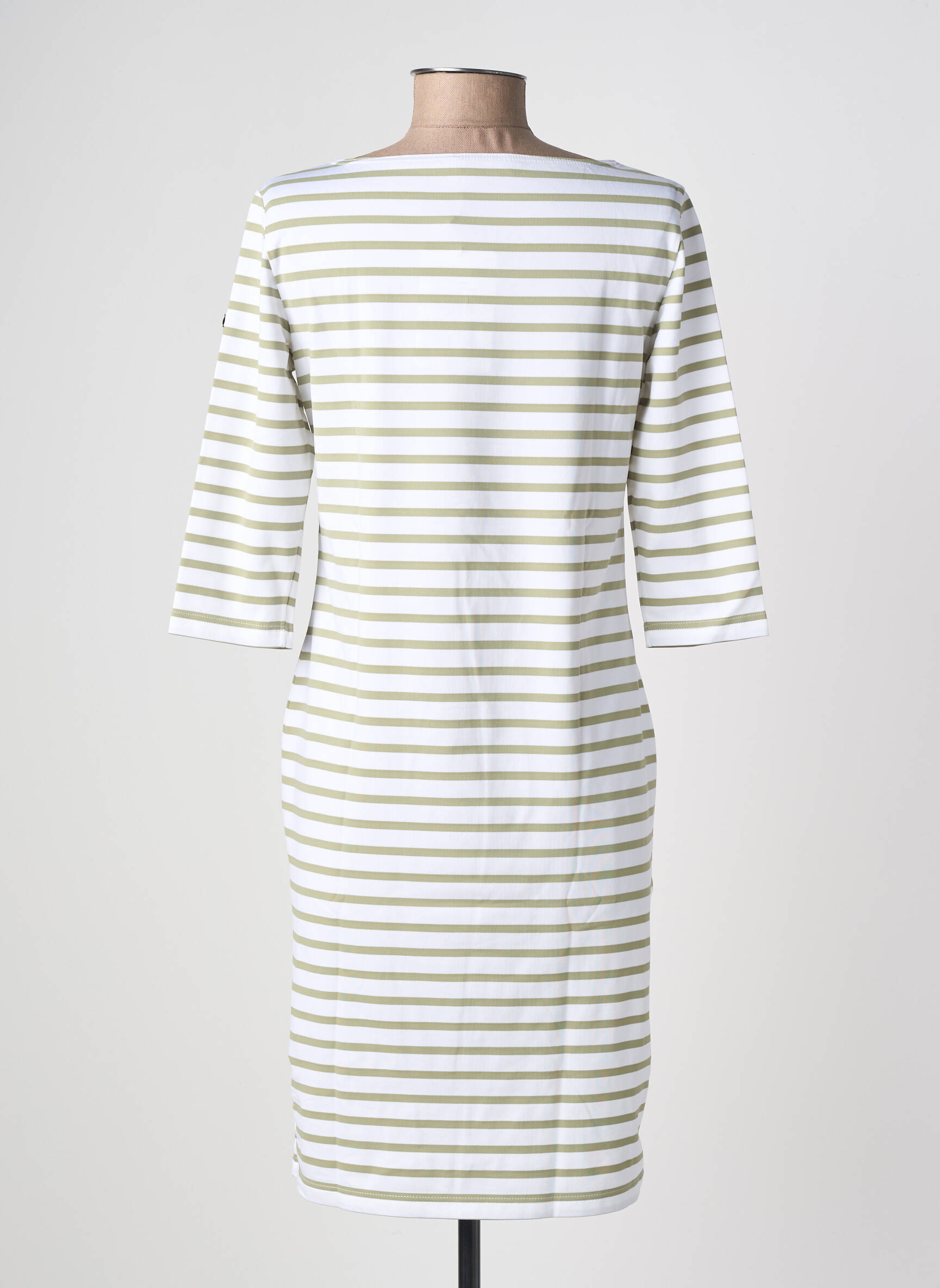 Robe courte manches 3/4 manches 3/4 vert SAINT JAMES femme