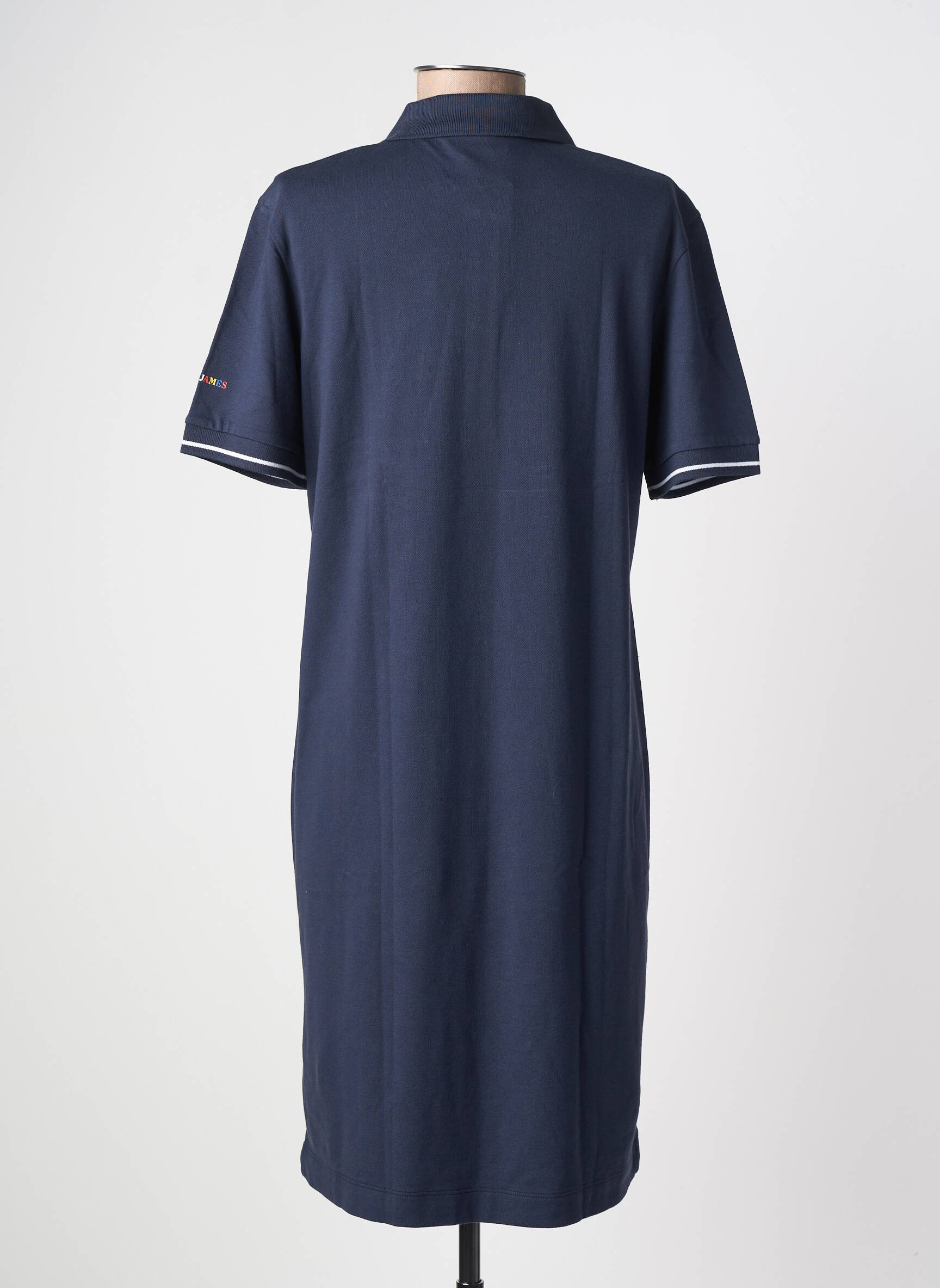 Robe mi-longue sans manche sans manche bleu SAINT JAMES femme