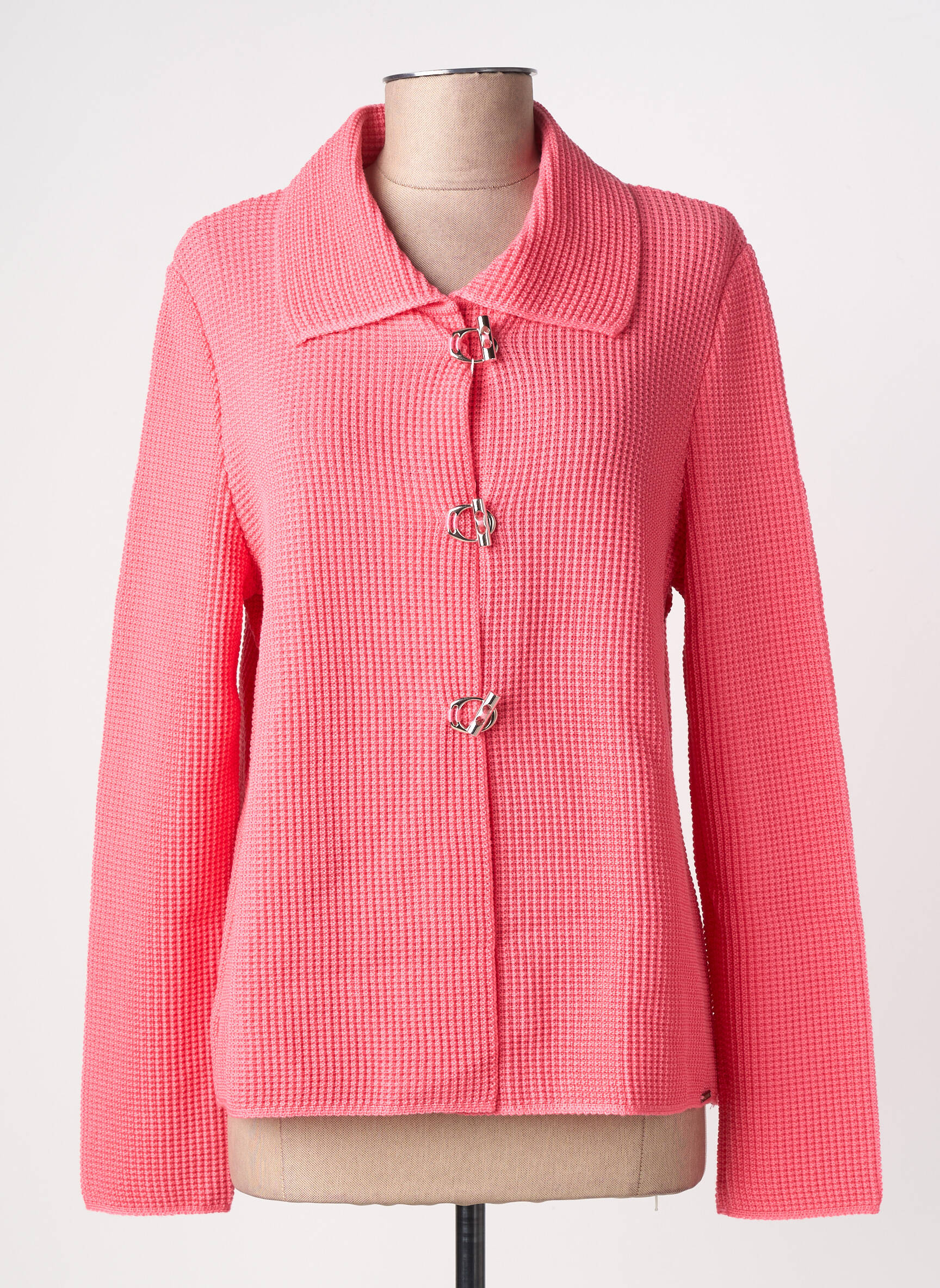 Gilet manches longues stretch rose SAINT JAMES femme