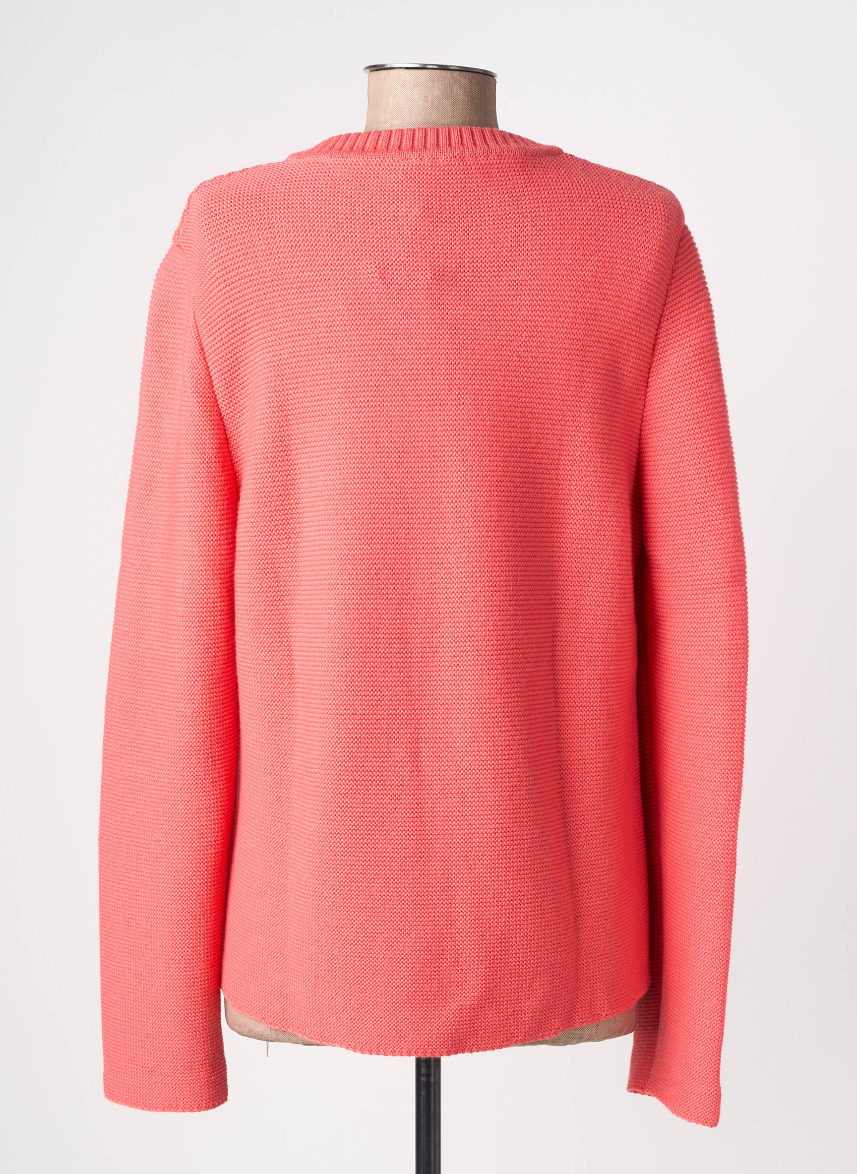 Gilet manches longues col rond rose SAINT JAMES femme