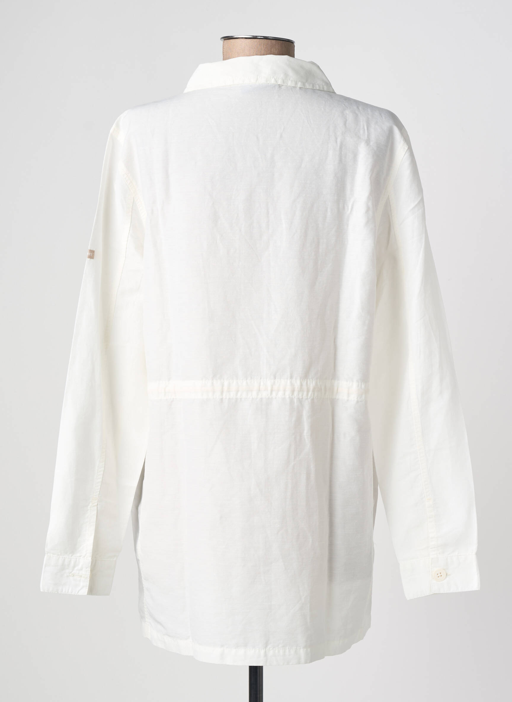Veste casual poignets boutonnés avec fente beige SAINT JAMES femme