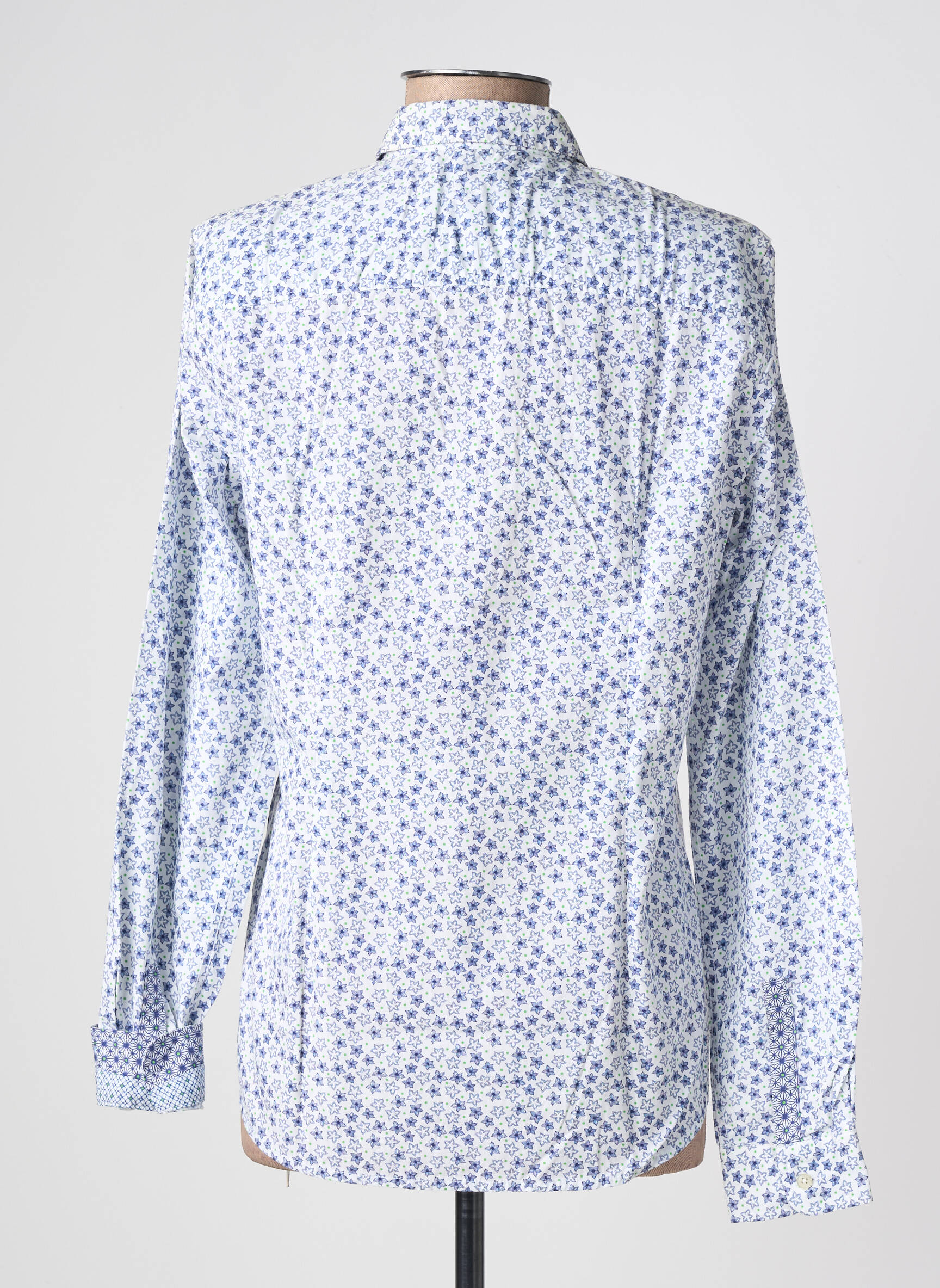 Chemise manches longues poches bleu SAINT JAMES homme
