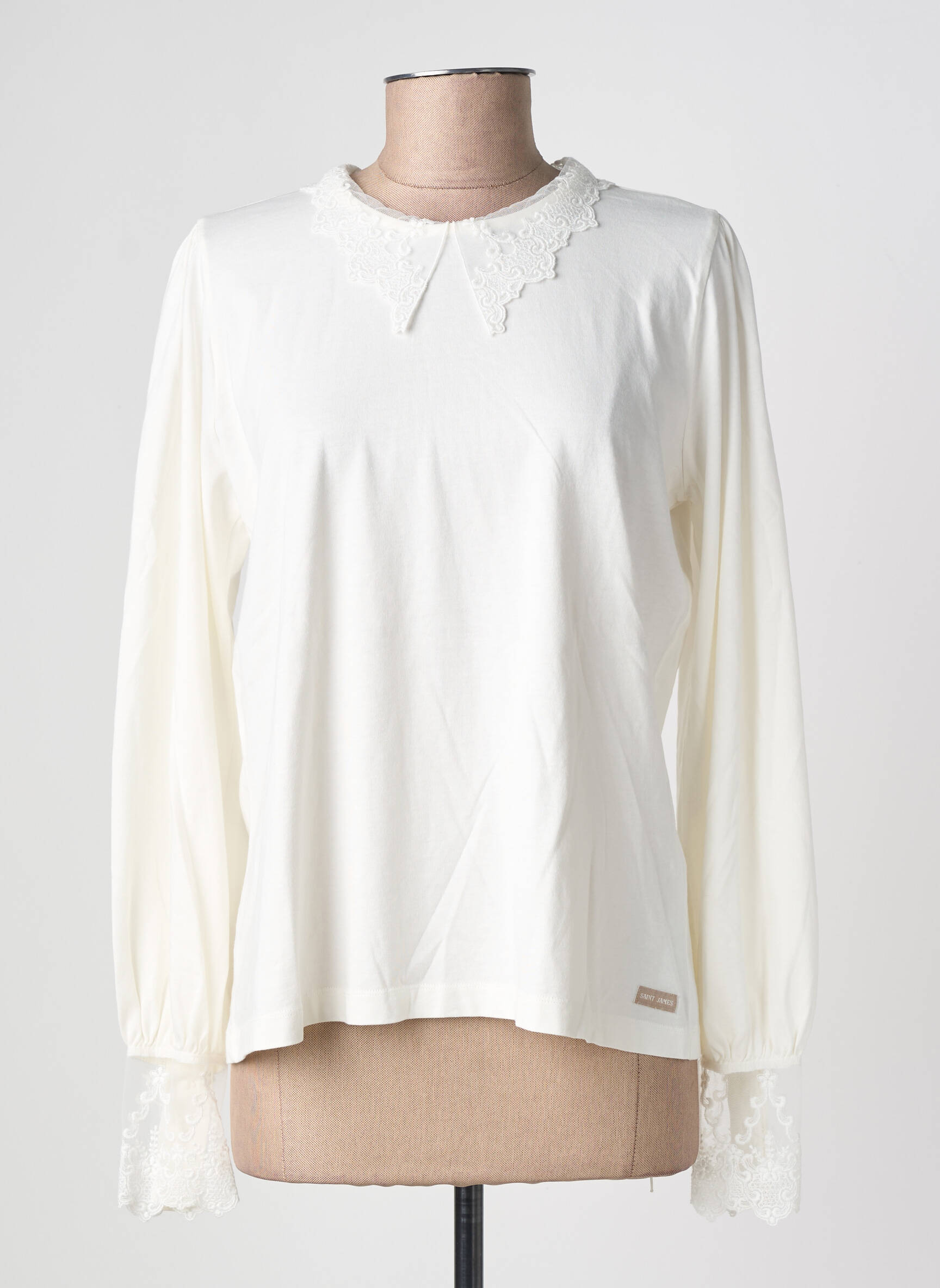 Top stretch manches longues beige SAINT JAMES femme