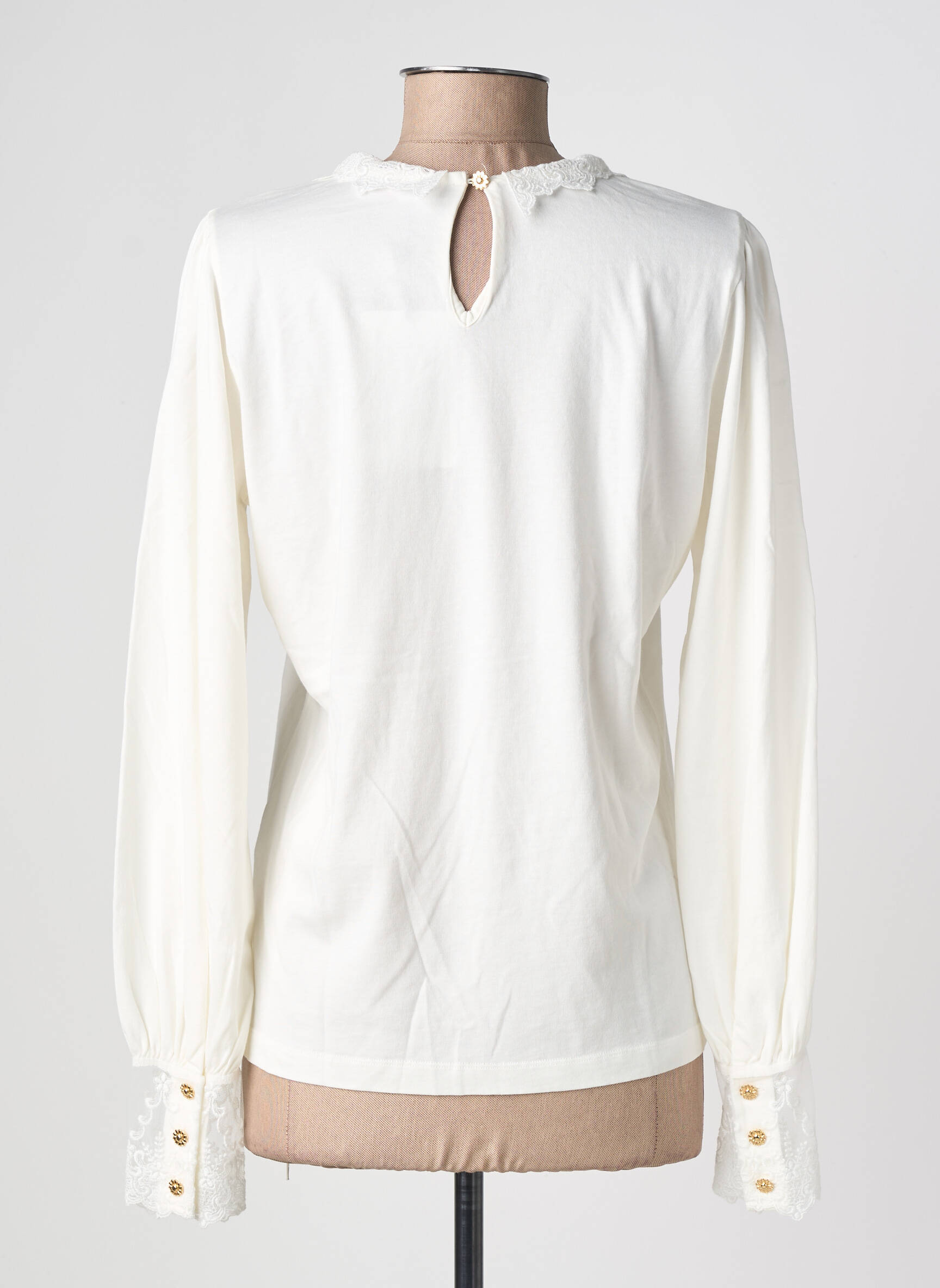 Top stretch manches longues beige SAINT JAMES femme