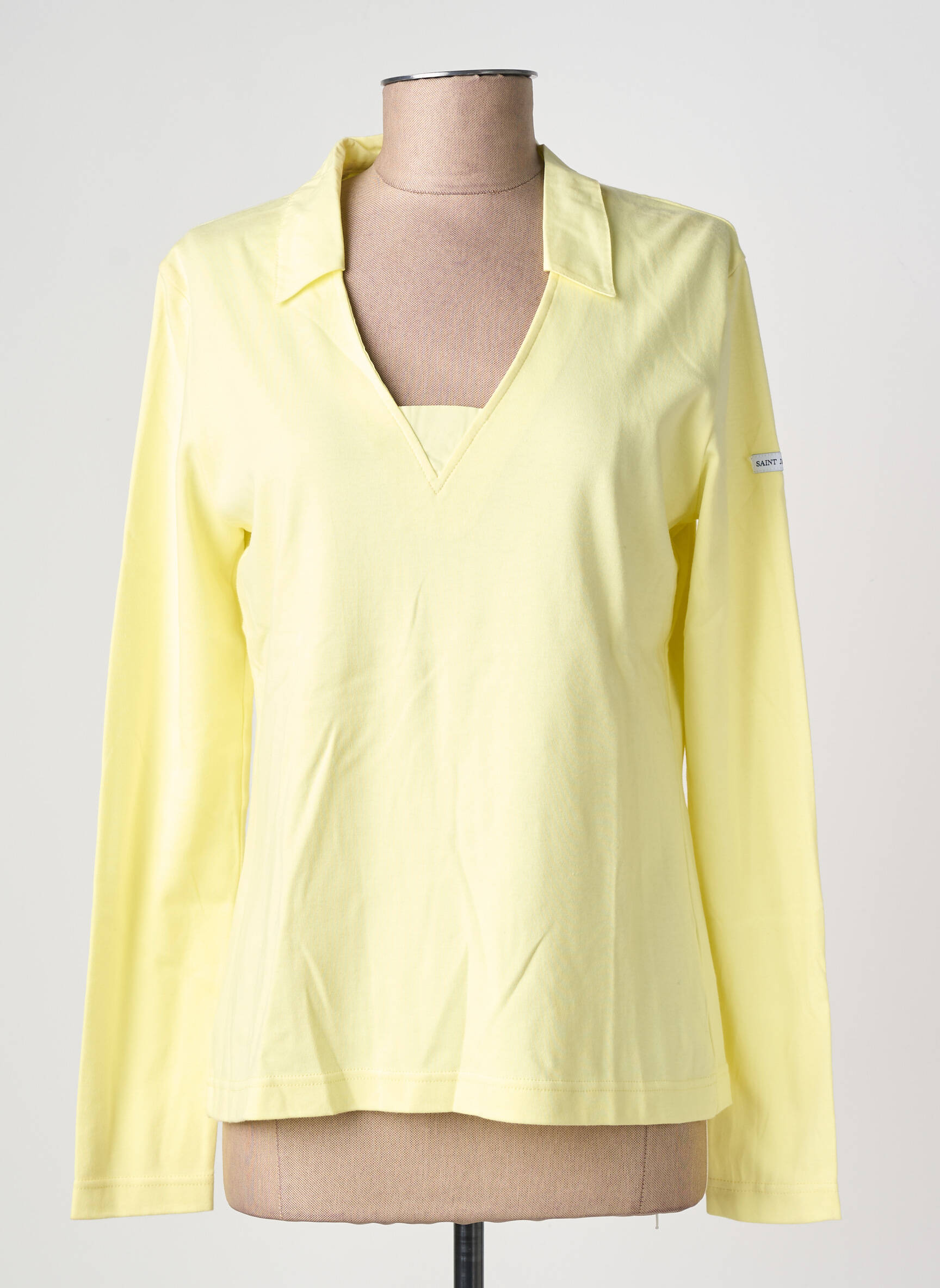 Polo manches longues manches longues jaune SAINT JAMES femme