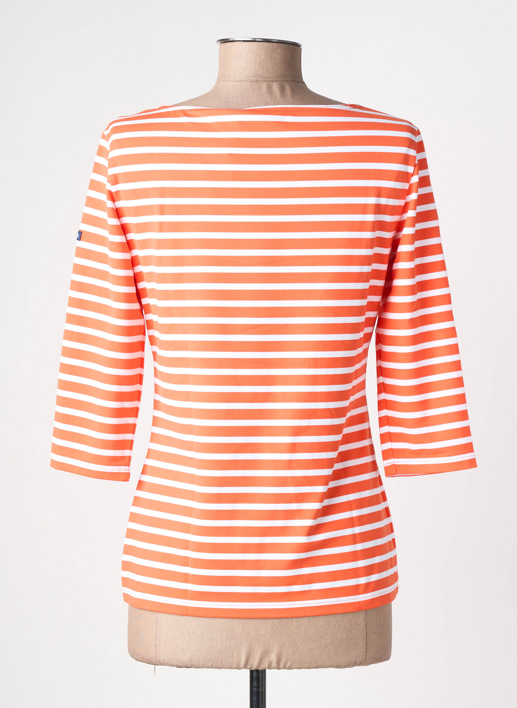 T-shirt manches 3/4 manches 3/4 orange SAINT JAMES femme