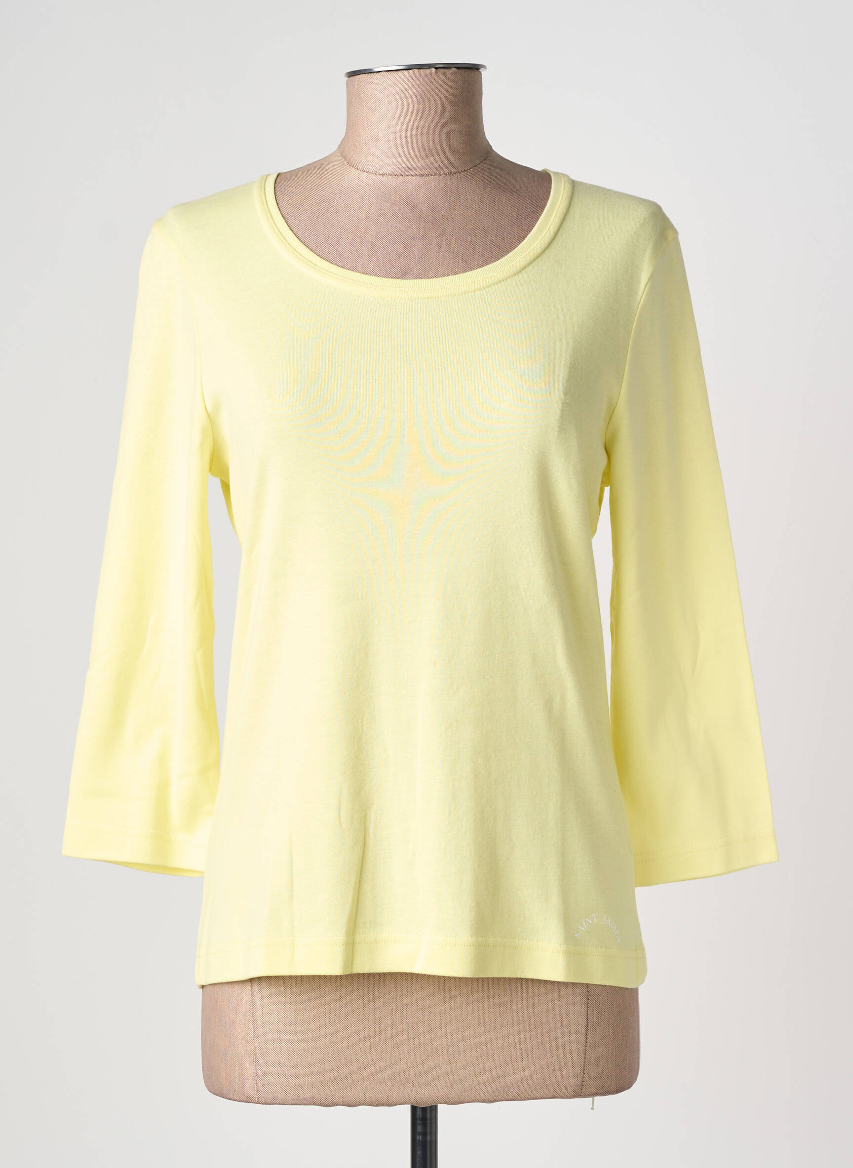 T-shirt manches 3/4 manches 3/4 jaune SAINT JAMES femme