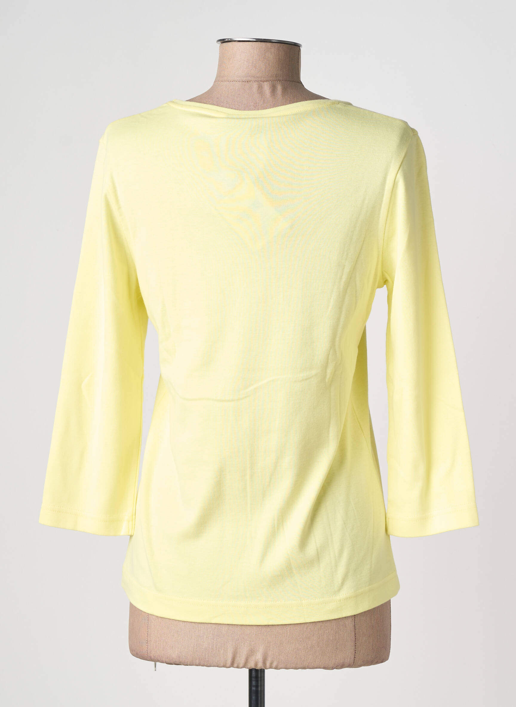 T-shirt manches 3/4 manches 3/4 jaune SAINT JAMES femme