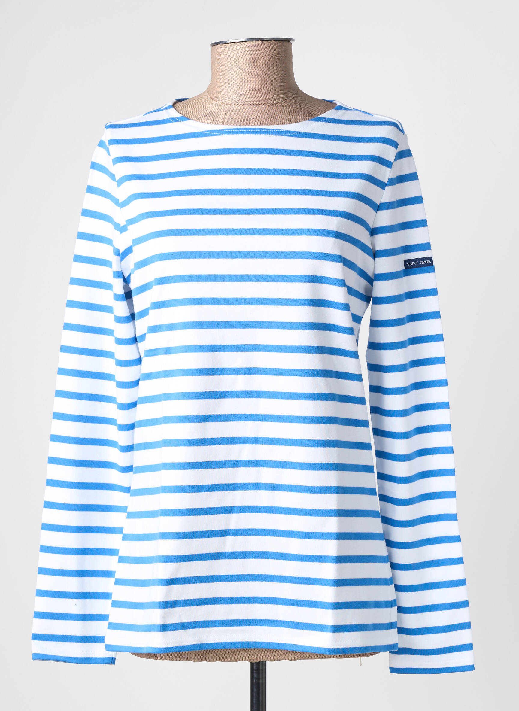 T-shirt manches longues manches longues bleu SAINT JAMES femme