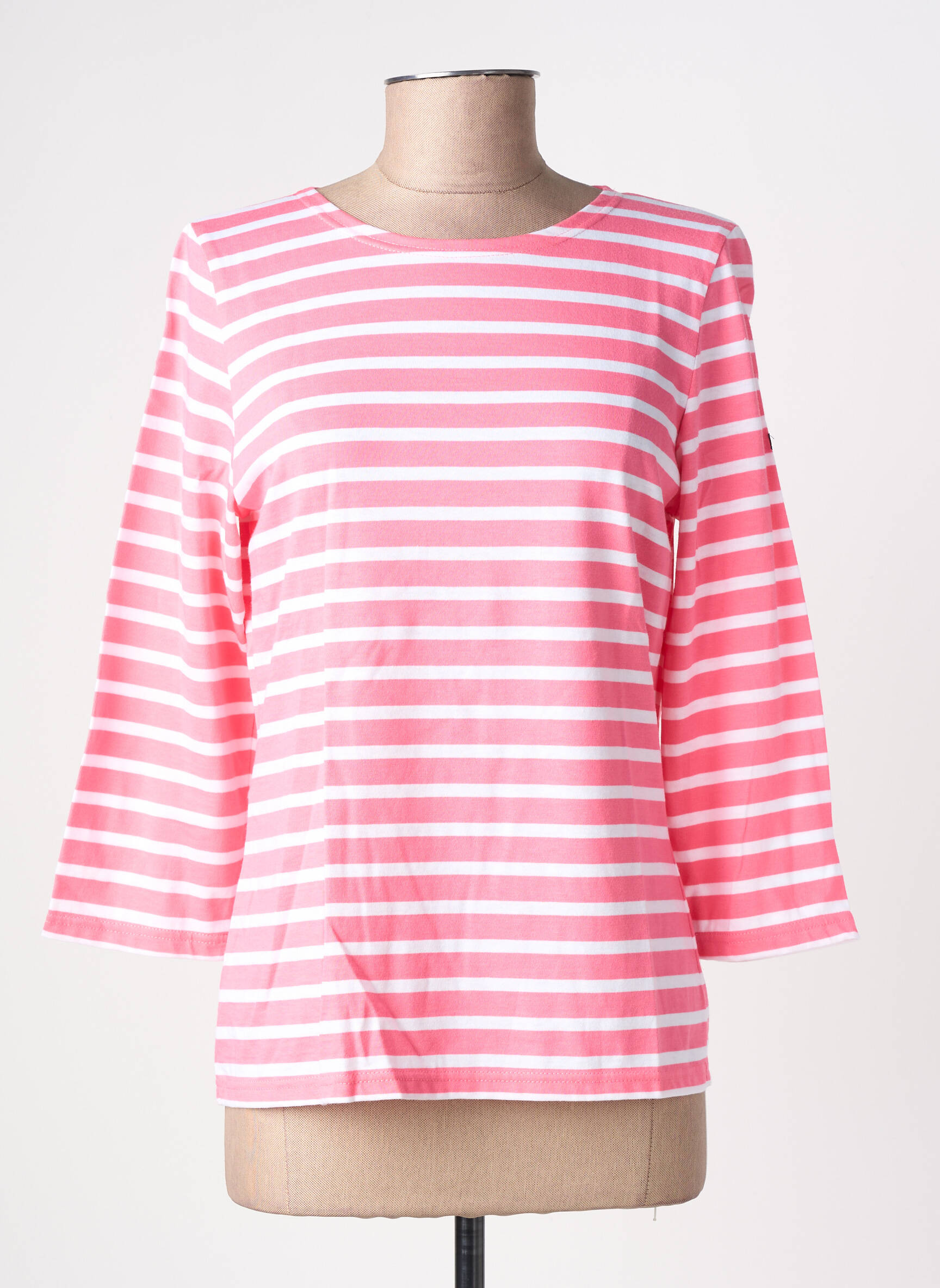 T-shirt manches 3/4 manches 3/4 rose SAINT JAMES femme
