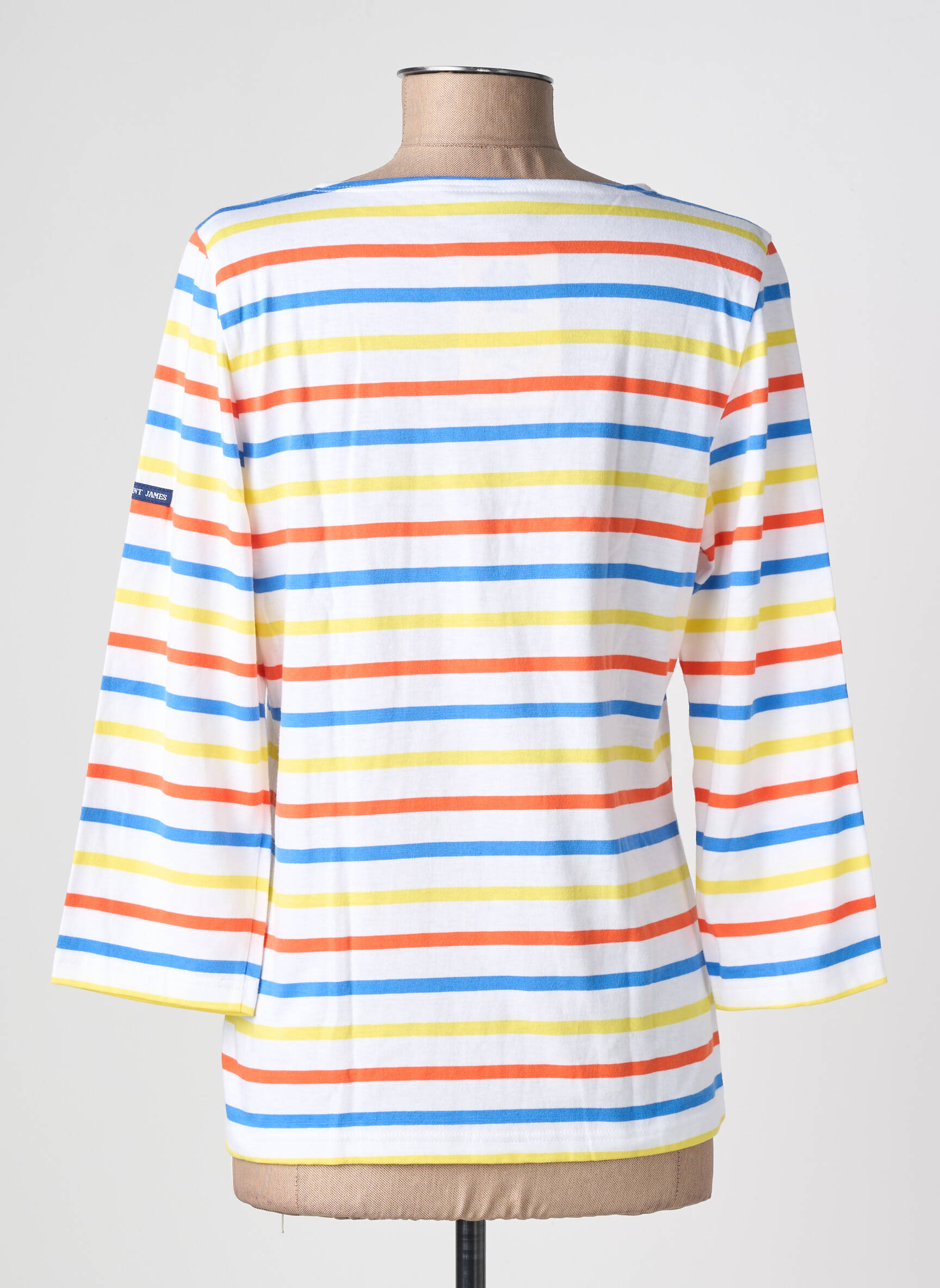 T-shirt manches 3/4 manches 3/4 blanc SAINT JAMES femme