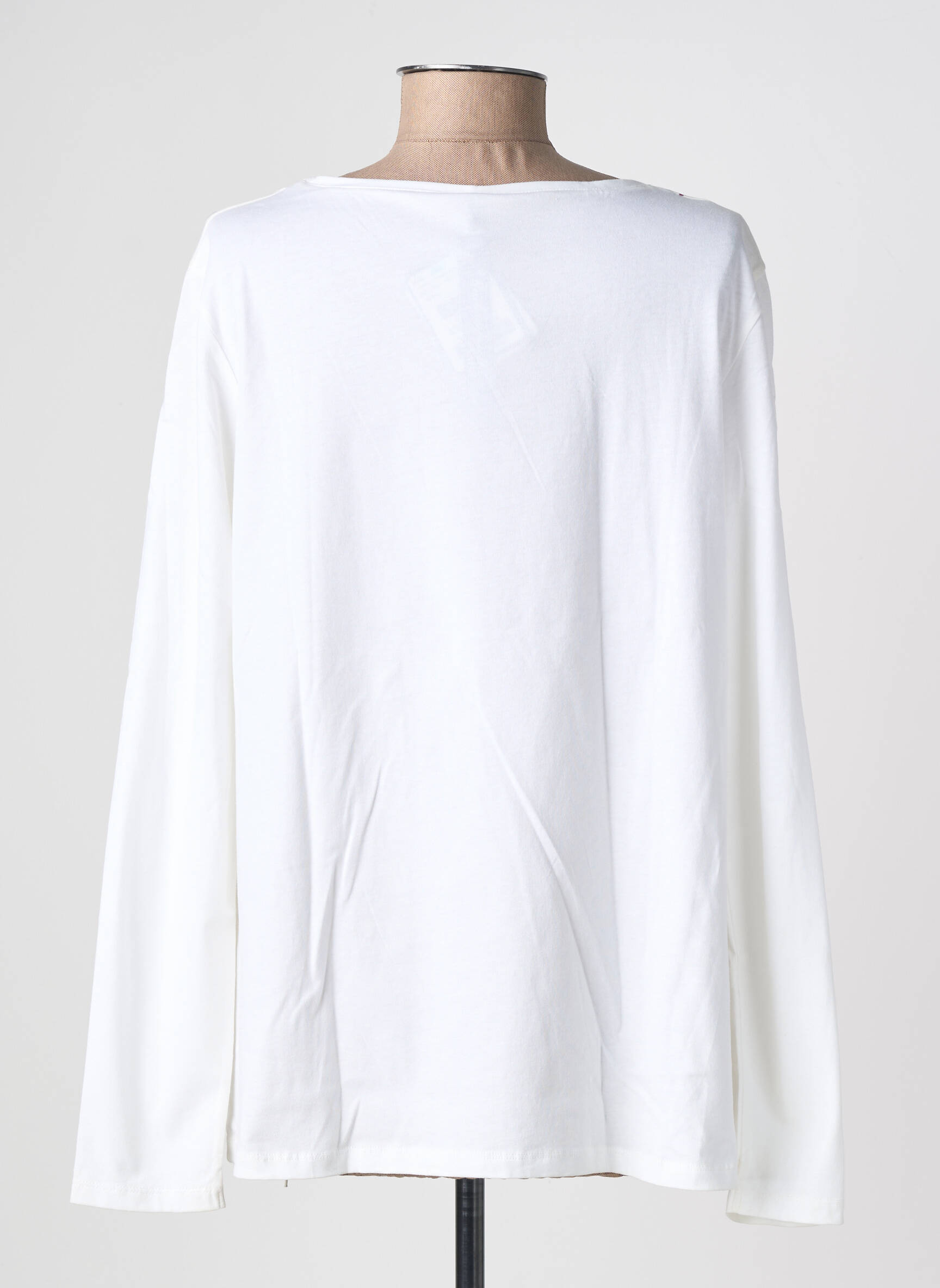 T-shirt manches longues manches longues blanc SAINT JAMES femme