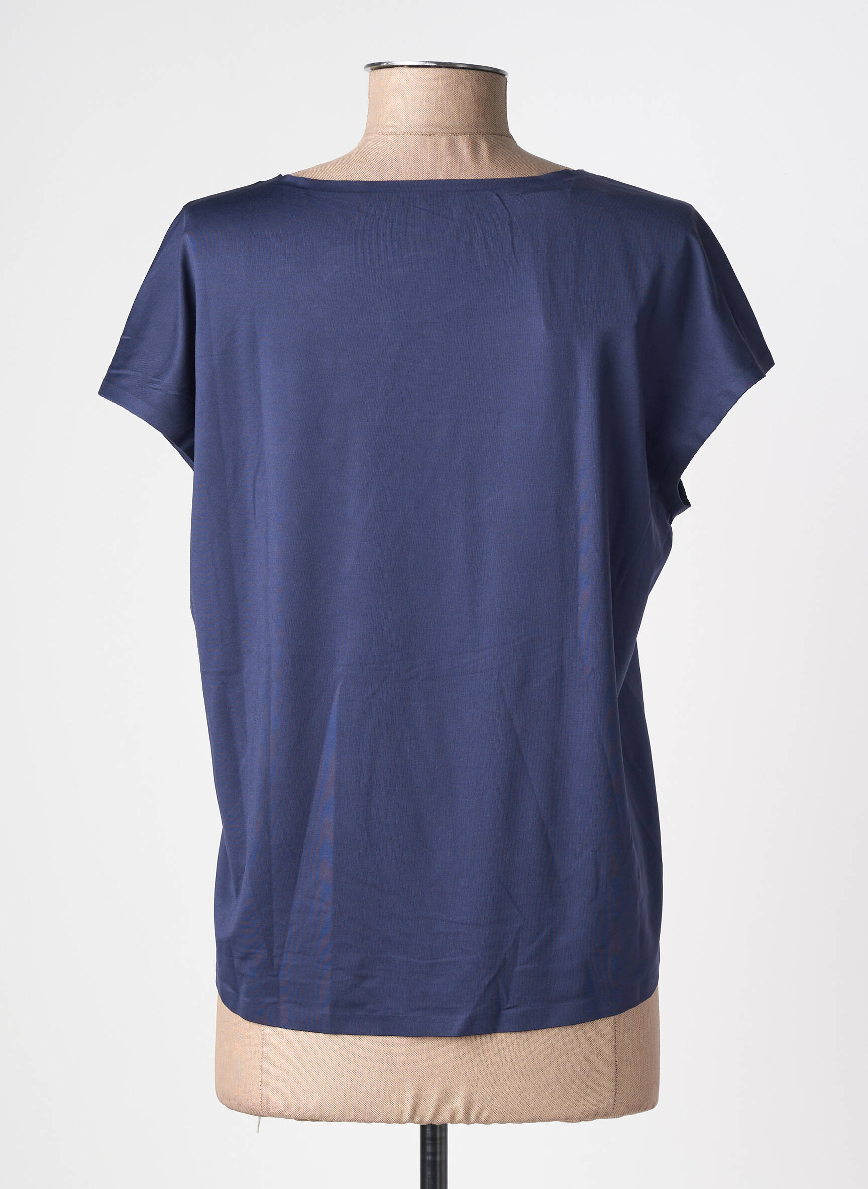 T-shirt col rond manches courtes bleu SAINT JAMES femme