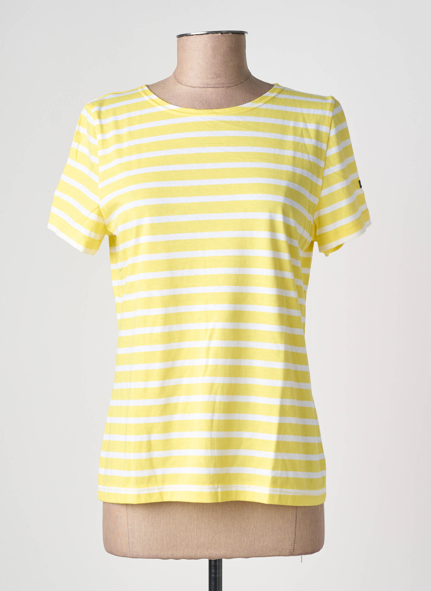 T-shirt stretch manches courtes jaune SAINT JAMES femme