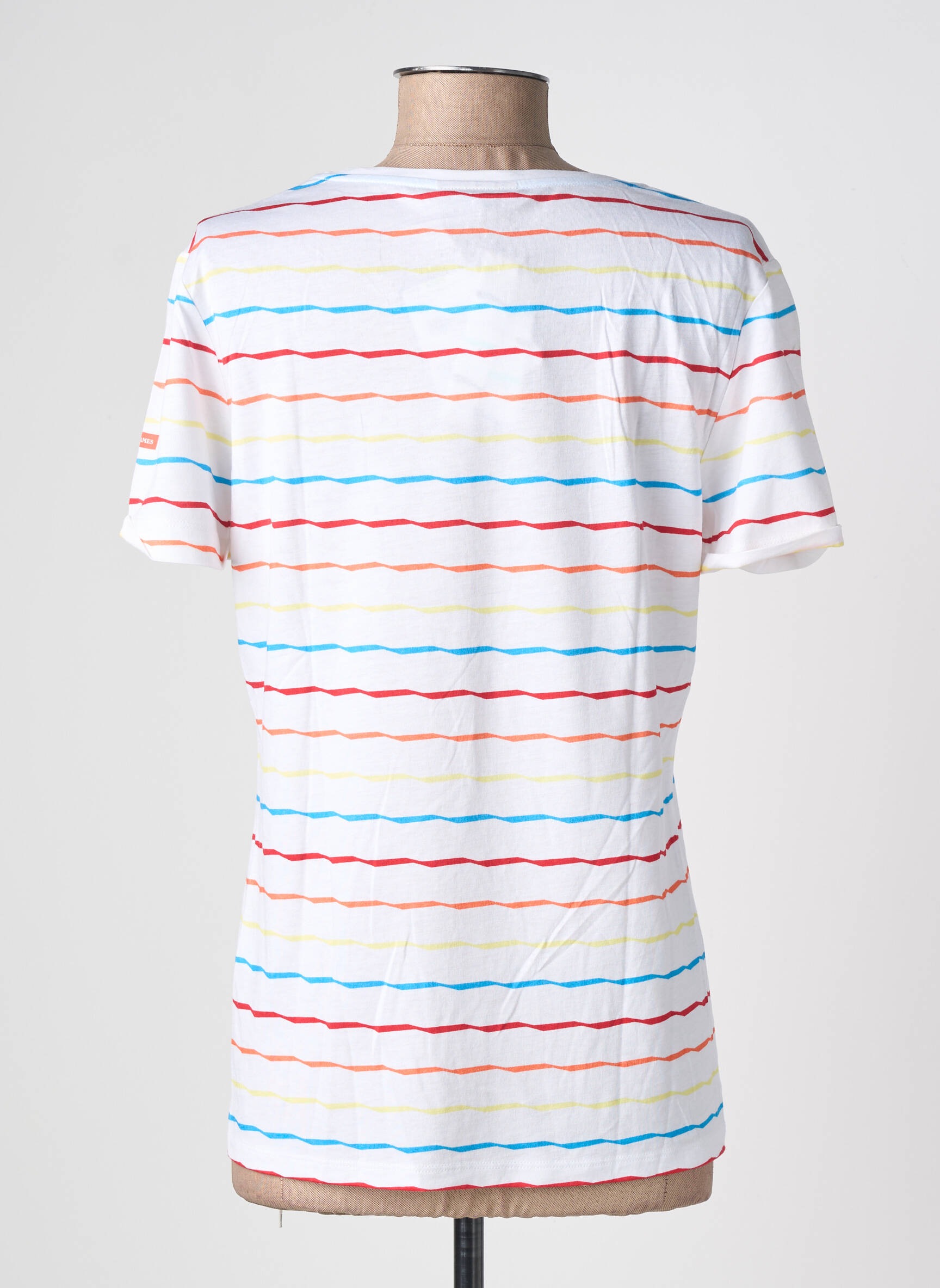T-shirt stretch manches courtes blanc SAINT JAMES femme