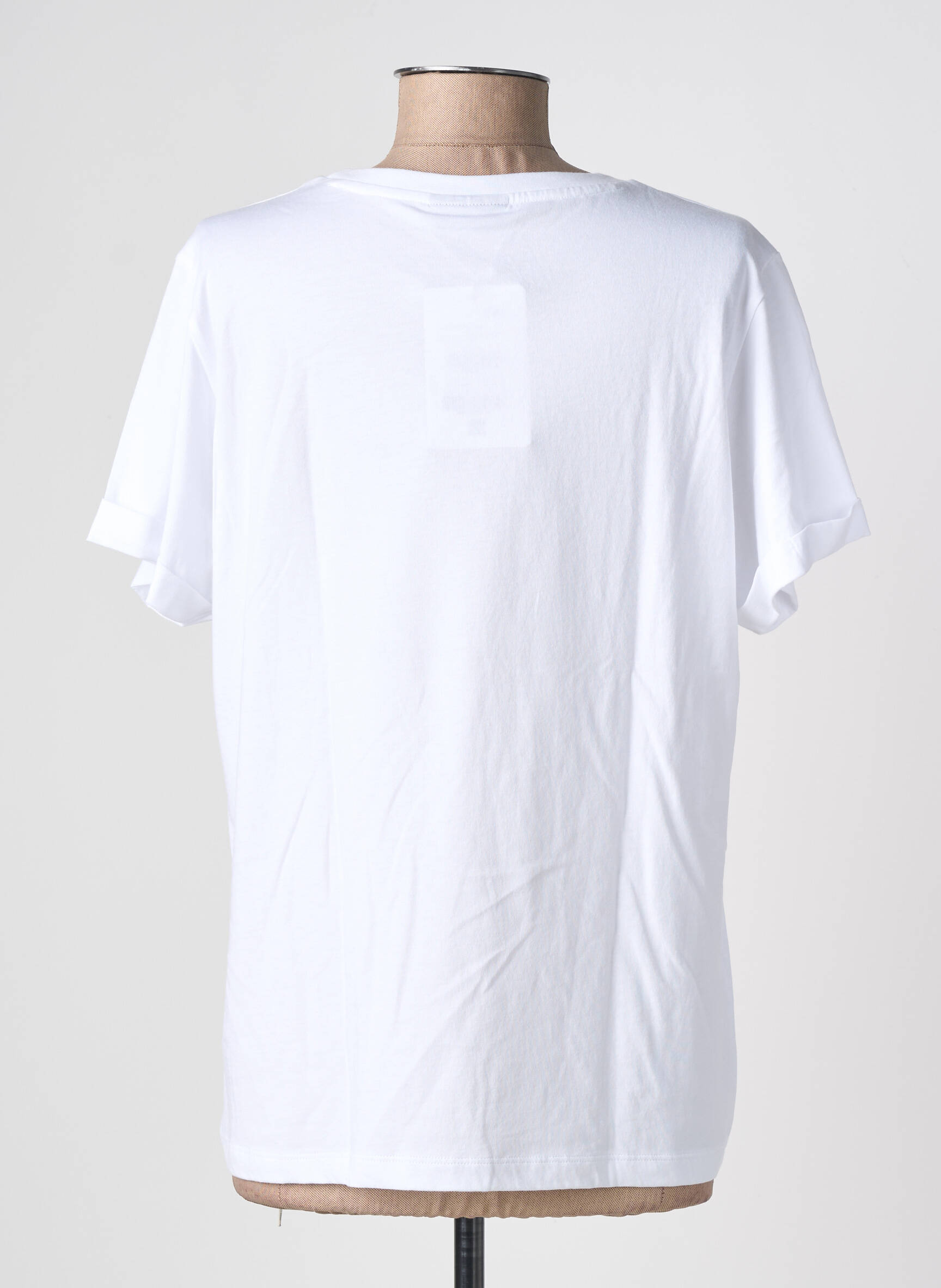 T-shirt sérigraphie floquée manches courtes blanc SAINT JAMES femme