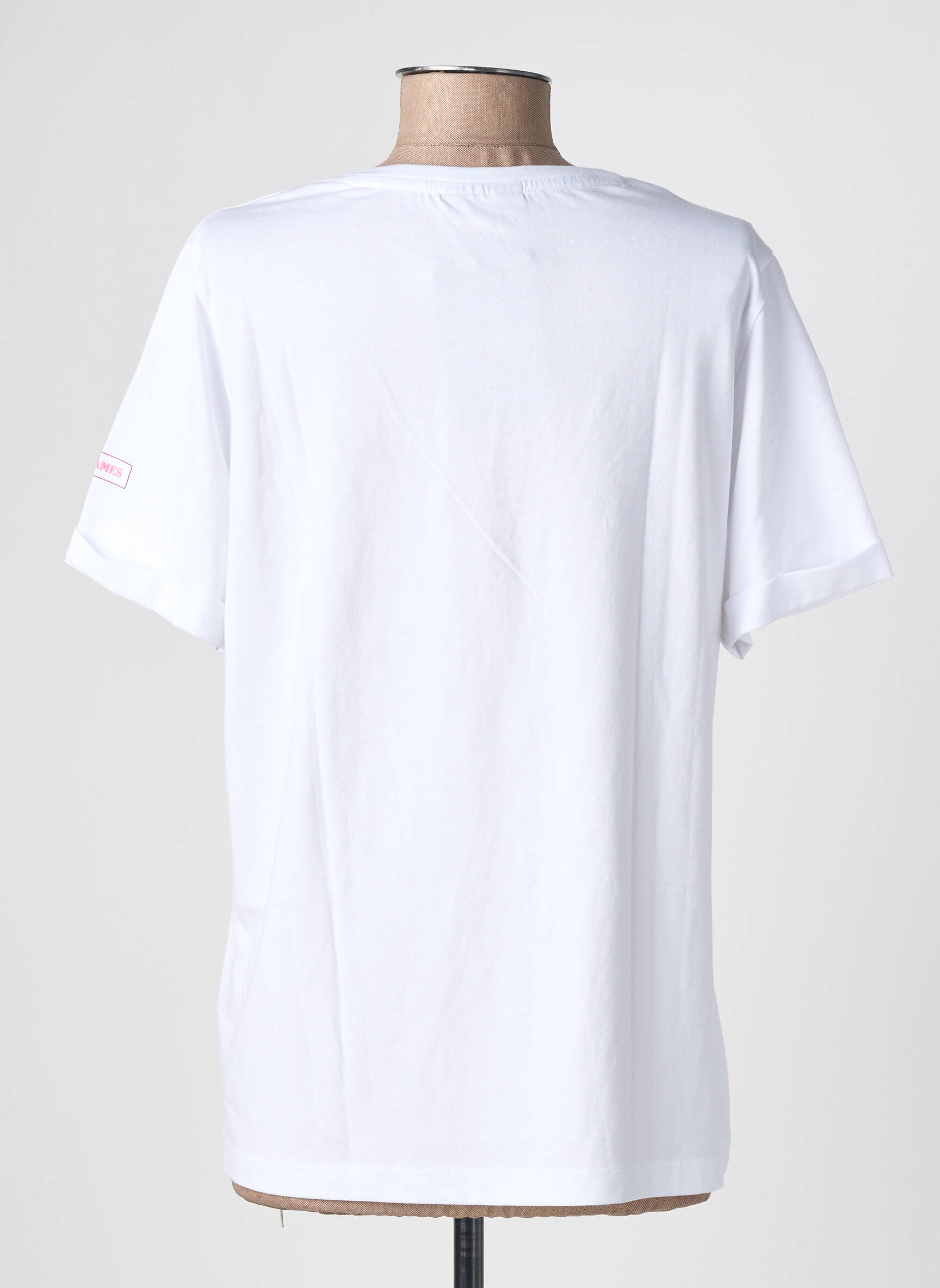 T-shirt coupe cintrée manches courtes blanc SAINT JAMES femme