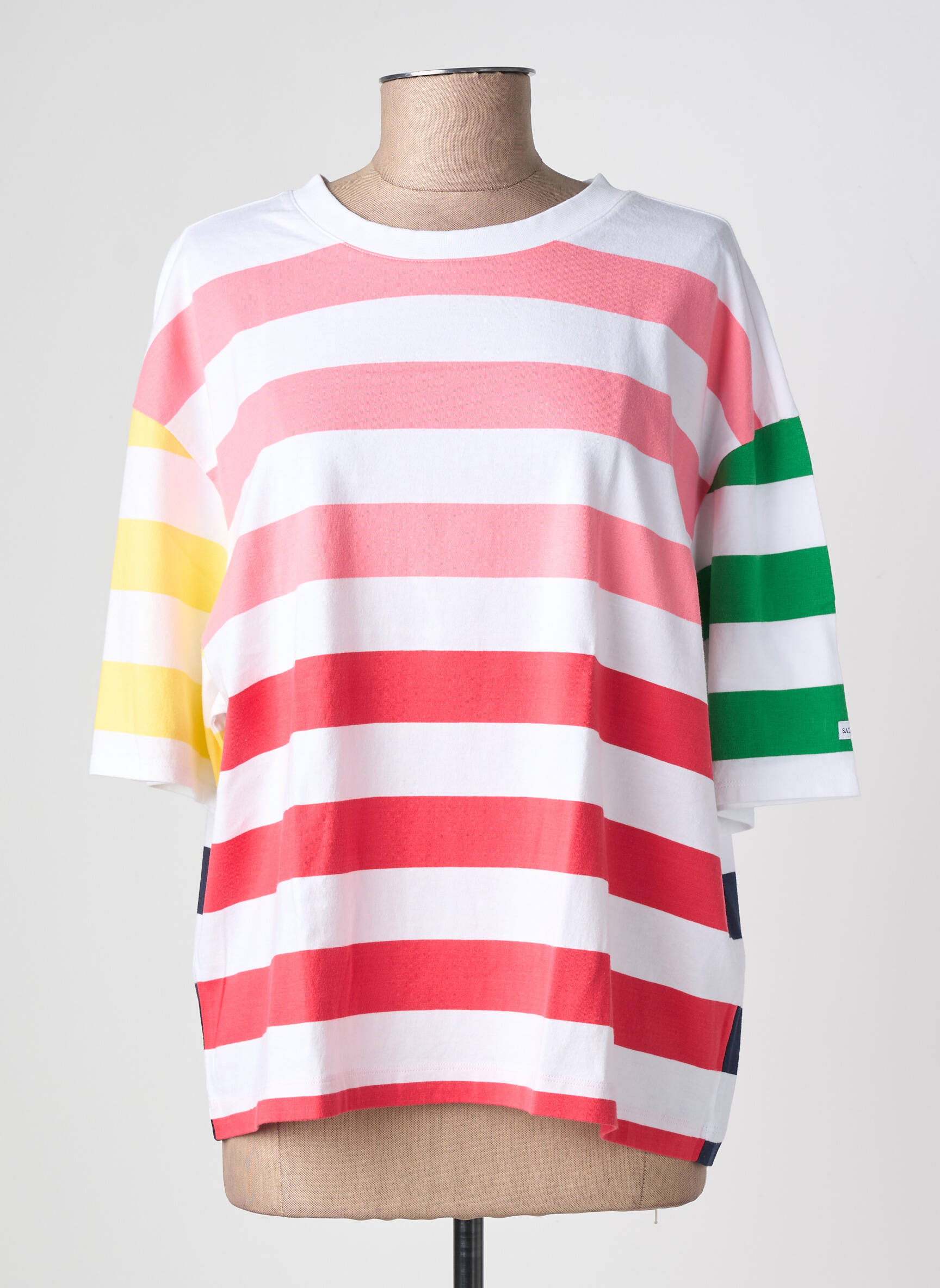 T-shirt coupe droite manches courtes rose SAINT JAMES femme