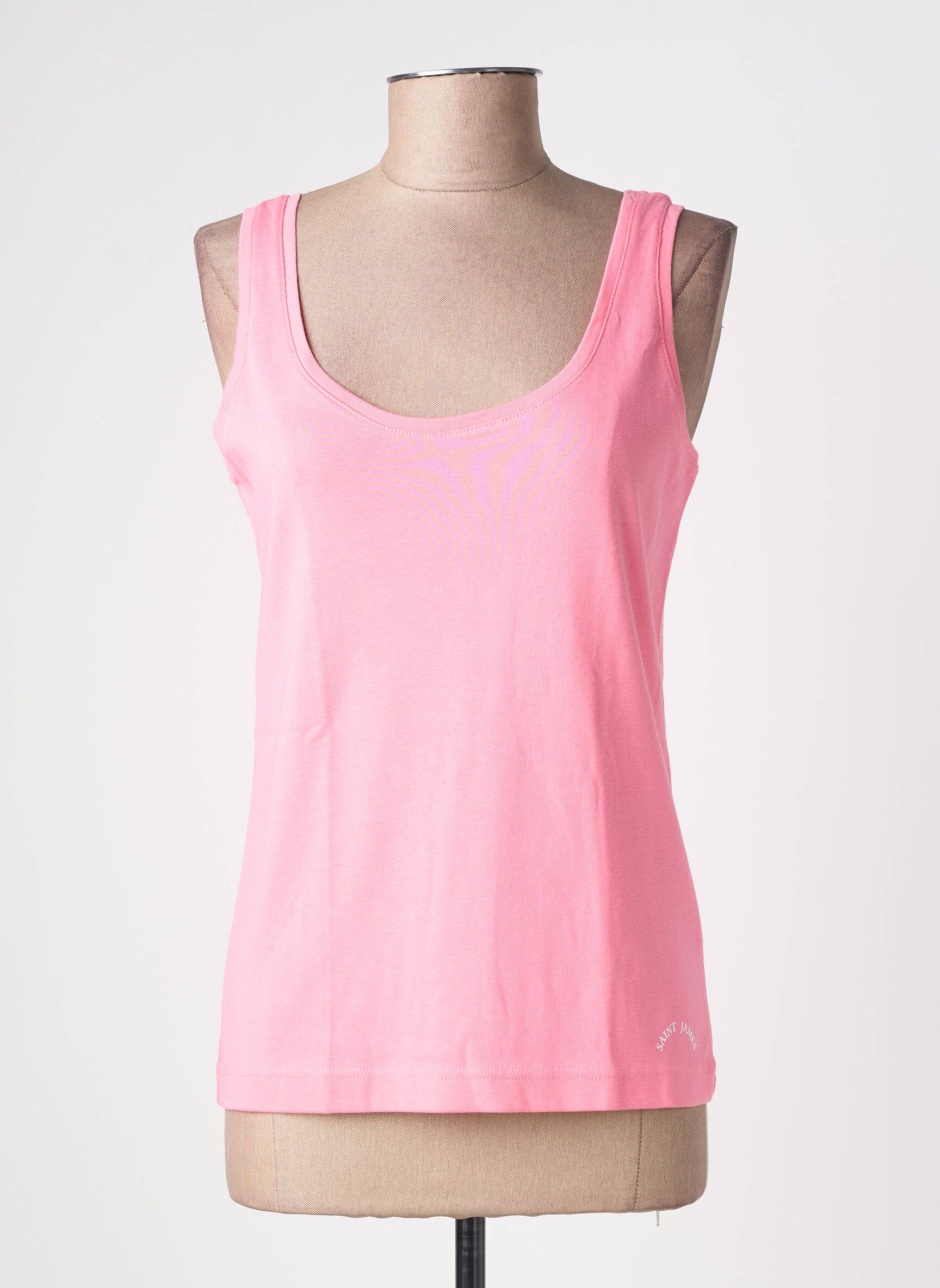 Débardeur stretch sans manche rose SAINT JAMES femme