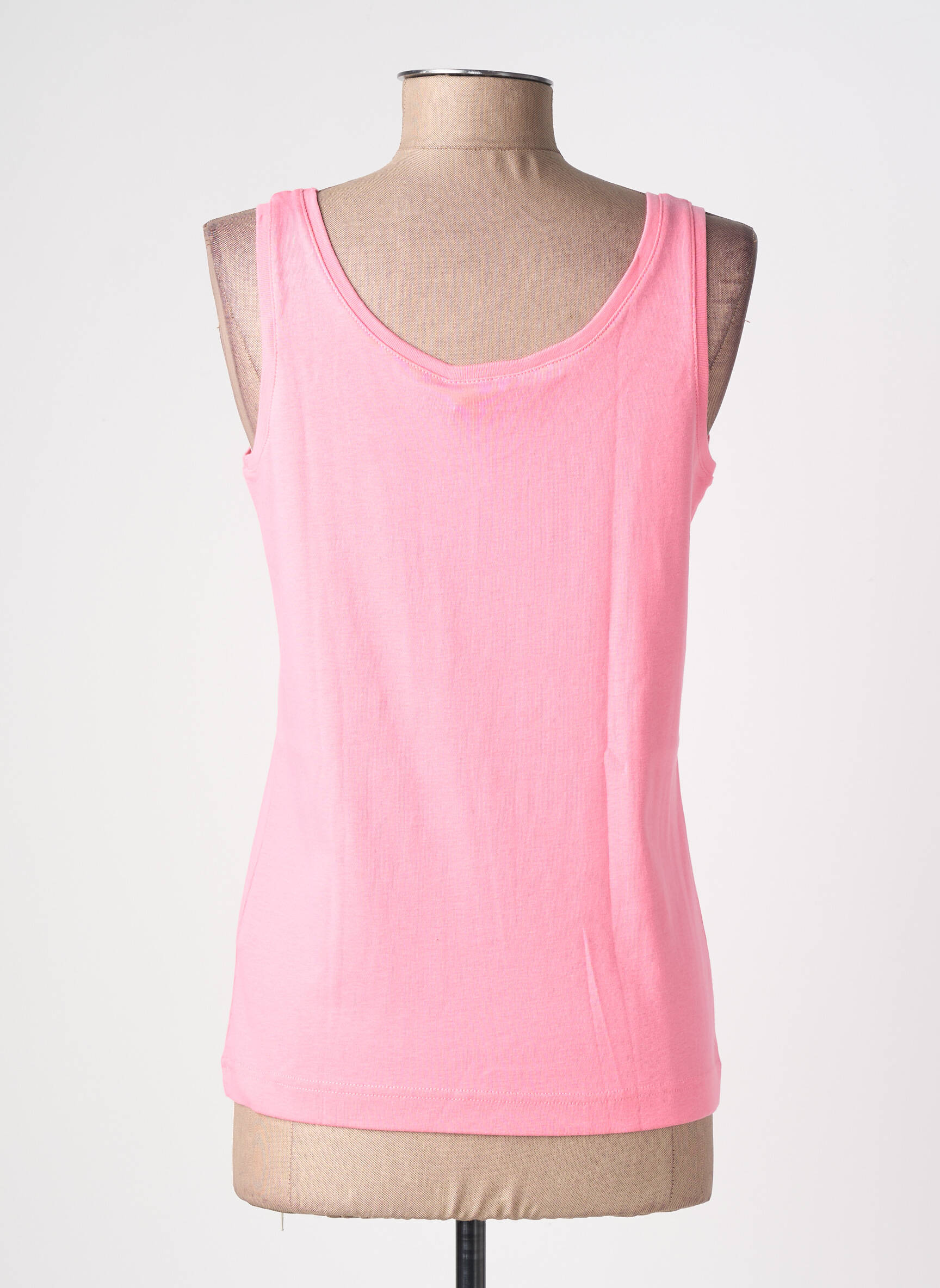 Débardeur stretch sans manche rose SAINT JAMES femme