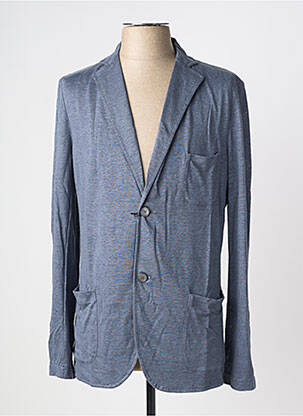 Blazer tissage chiné bleu GRAN SASSO homme