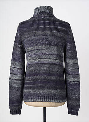 Pull col roulé stretch manches longues gris BELLWOOD homme