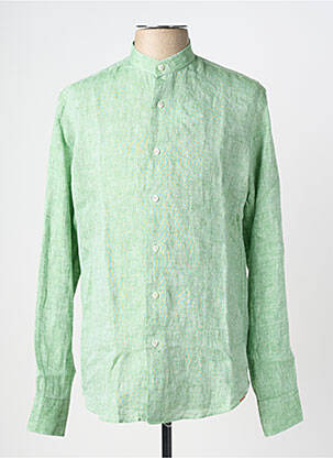Chemise manches longues coupe cintrée vert GRIGIO homme