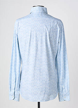 Chemise manches longues imprimé fantaisie bleu TRAIANO homme