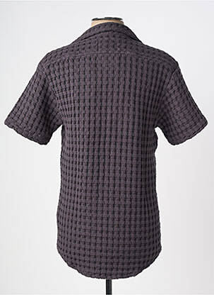Chemise manches courtes col tailleur gris OAS COMPANY homme