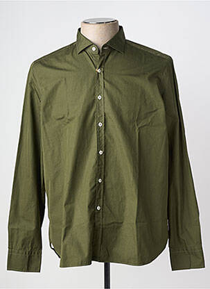 Chemise manches longues coupe droite vert GRIGIO homme