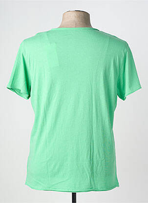 T-shirt stretch manches courtes vert LES GARCONS FACILES homme