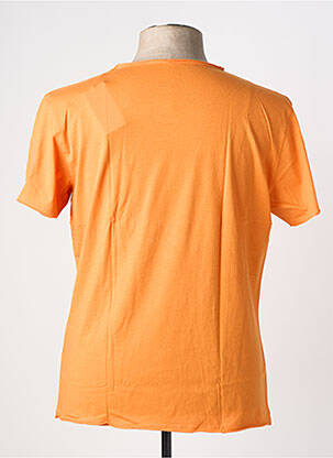 T-shirt stretch manches courtes orange LES GARCONS FACILES homme