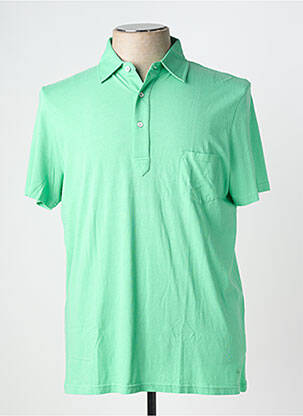 Polo tissage jersey manches courtes vert LES GARCONS FACILES homme