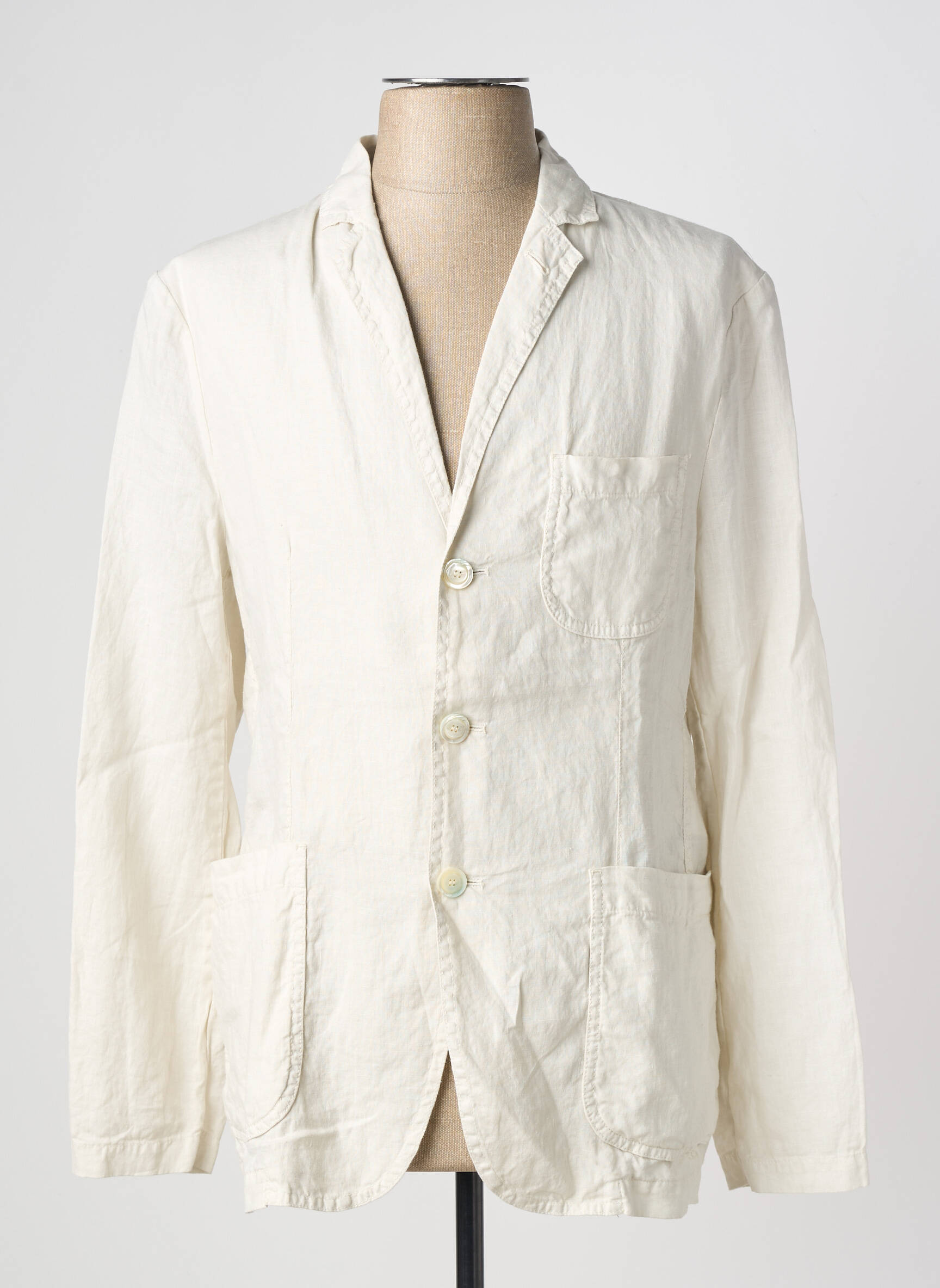 Blazer coupe cintrée beige ASPESI homme